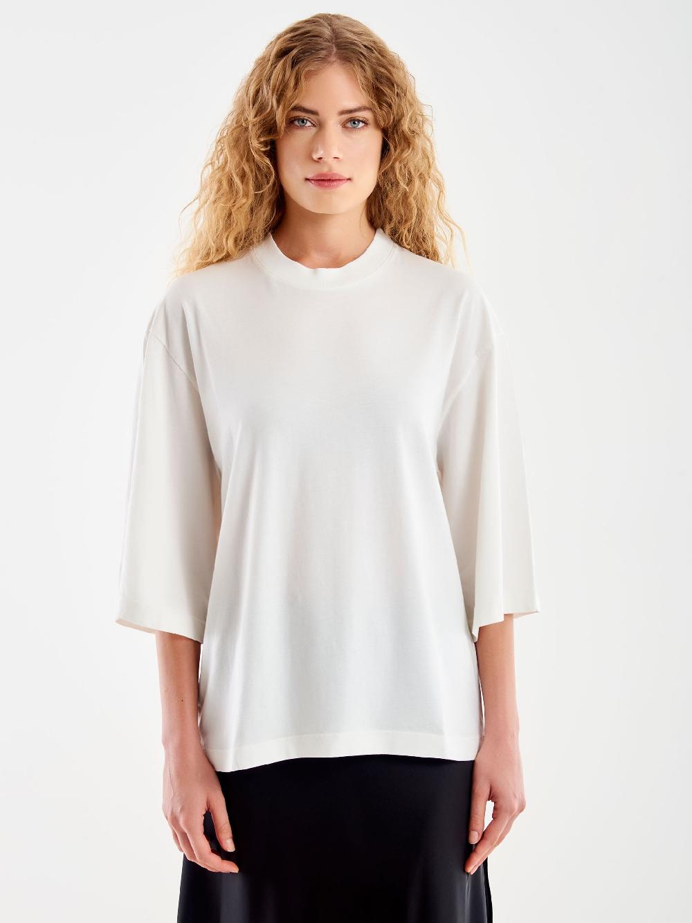 Vicolo T-Shirt Over Maniche Ampia Bianco Negozi Online