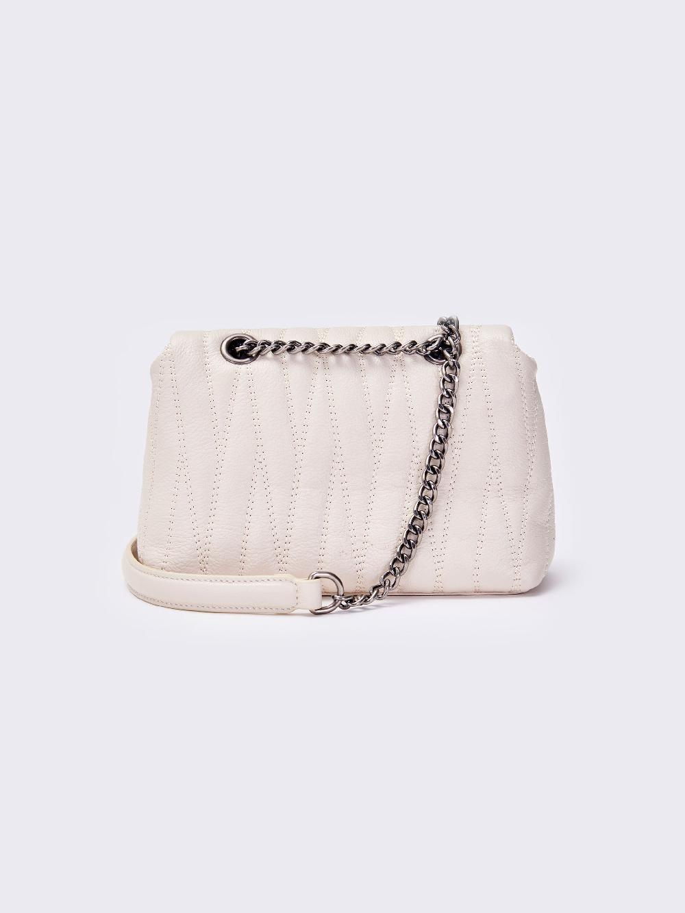 Vicolo Borsa Belleville Small Bianco Acquista Ora