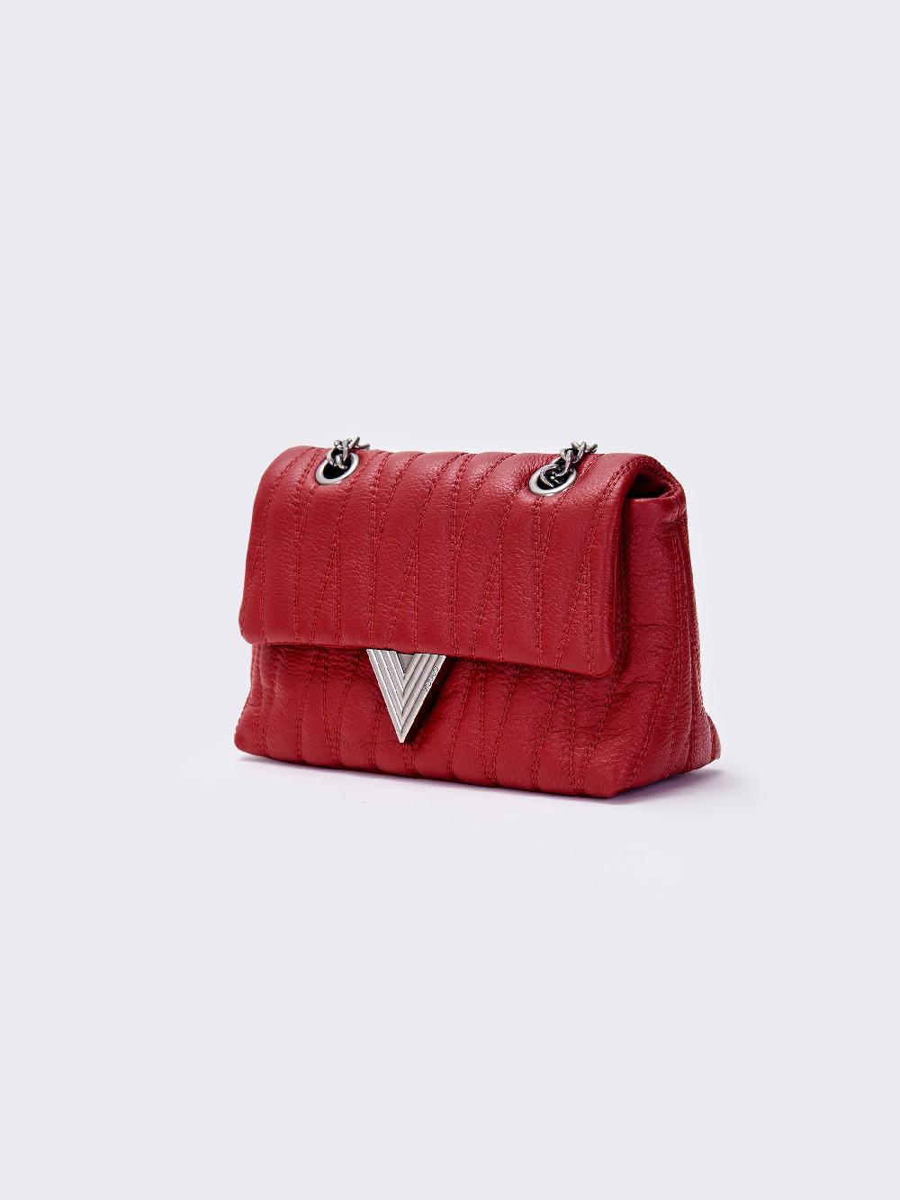 Vicolo Borsa Belleville Small Bordeaux Consegna Veloce