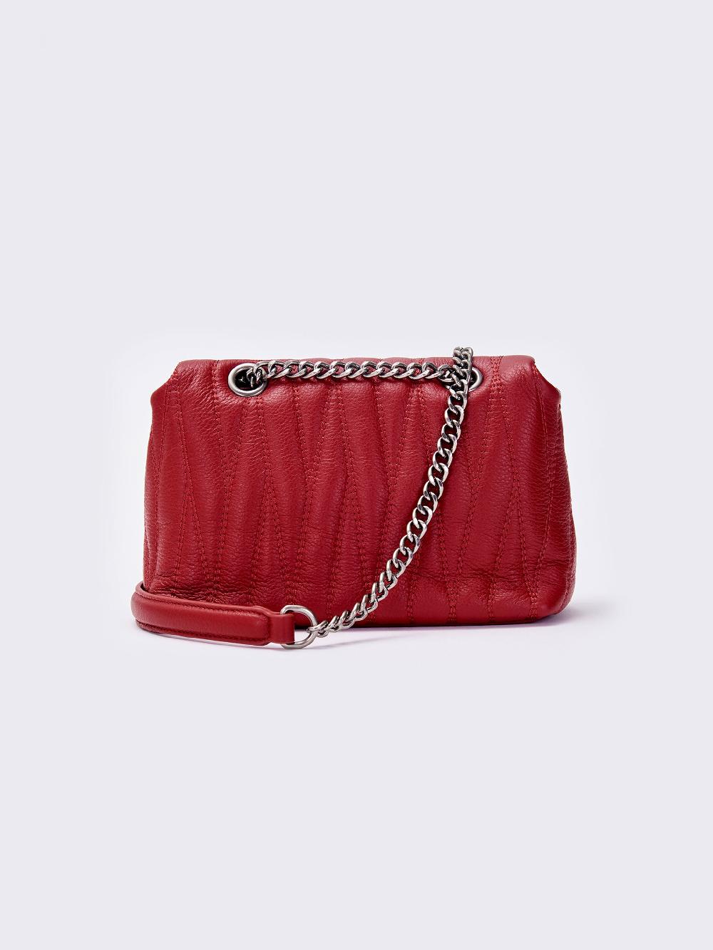 Vicolo Borsa Belleville Small Bordeaux Consegna Veloce