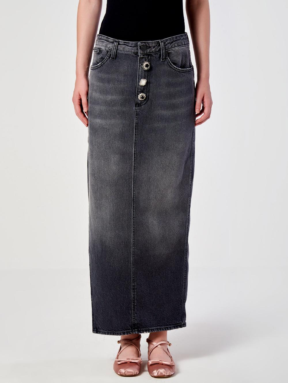 Vicolo Gonna Lunga in Denim – Vicolo Online