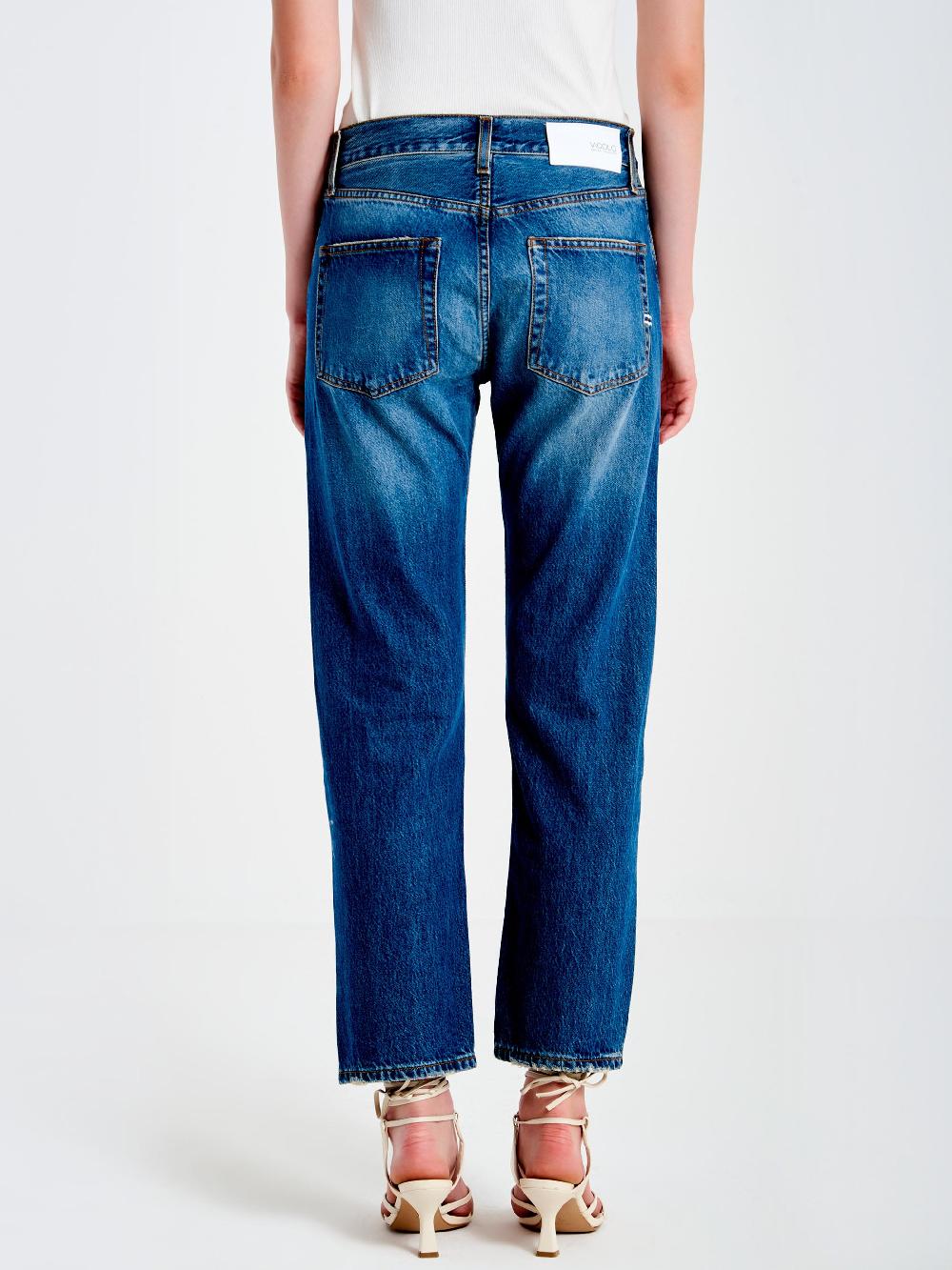 Vicolo Jeans Zoe Bottoni Gioiello BaggyBlu Nuovo