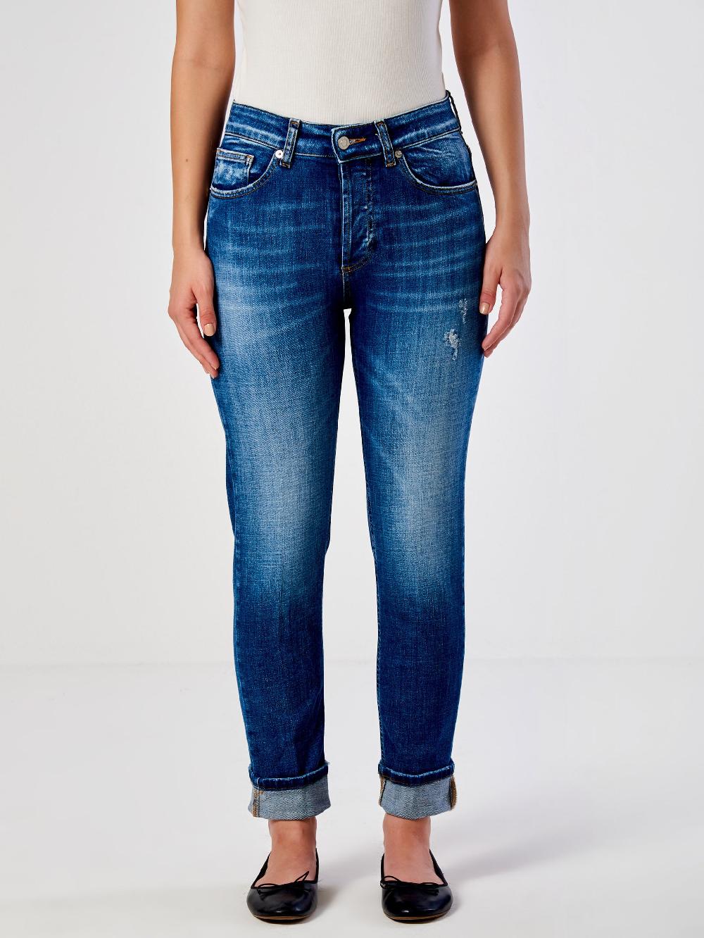 Vicolo Jeans Icon Daisy con Risvolto Blu Promozione