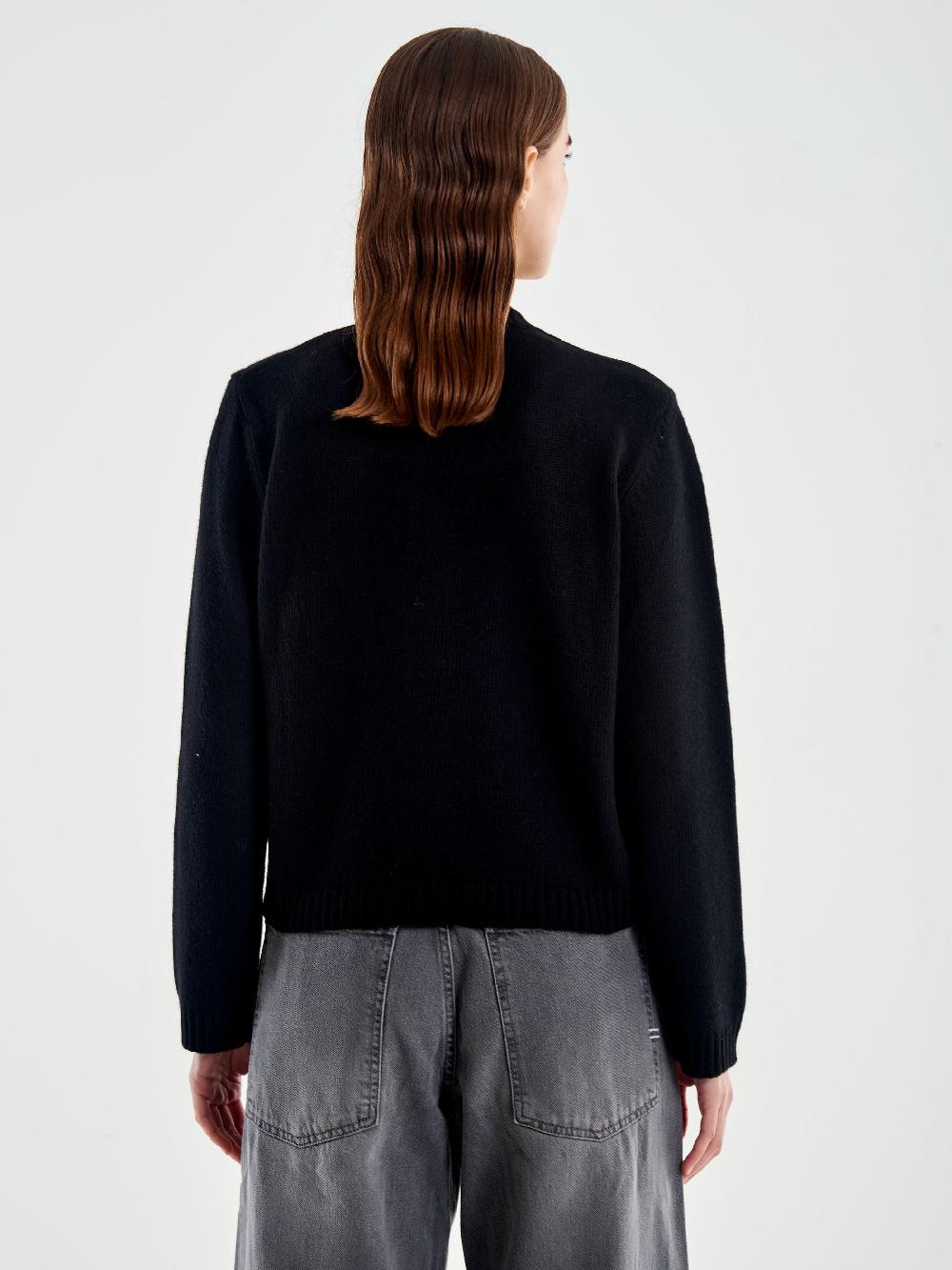 Vicolo Cardigan Koreana con Taschina Nero Prezzo Ridotto