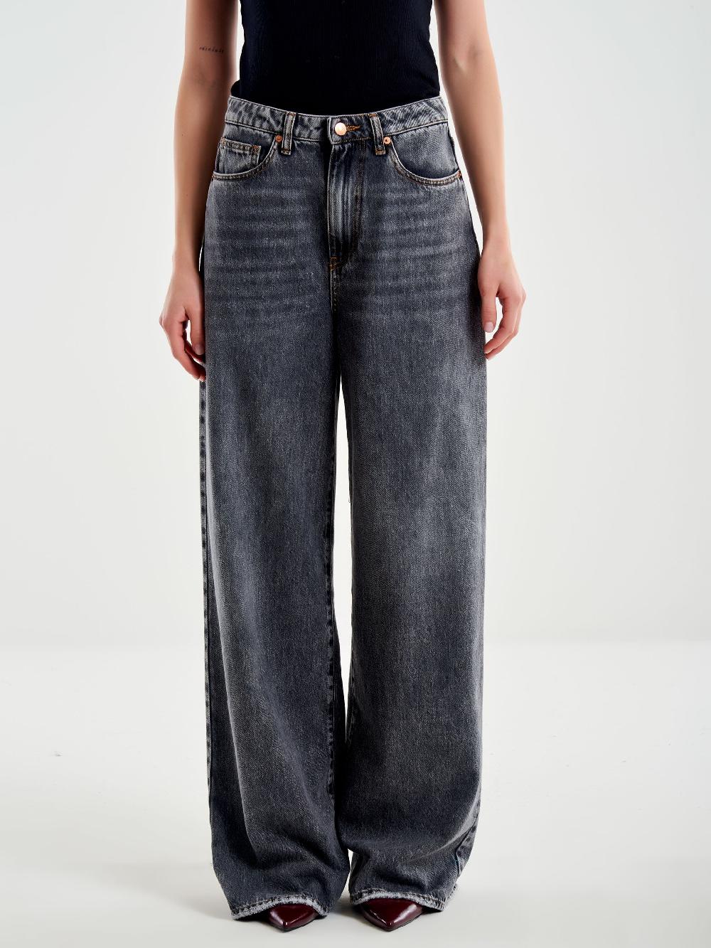 Vicolo Jeans Abby Ampi Grigi Nero Saldi Di Fabbrica