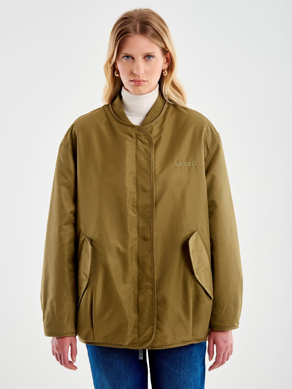 Vicolo Bomber Oversized Double Face Militare I Più Venduti