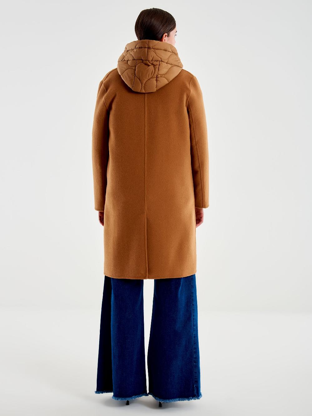 Vicolo Cappotto con Gilet Imbottito Cammello 2025
