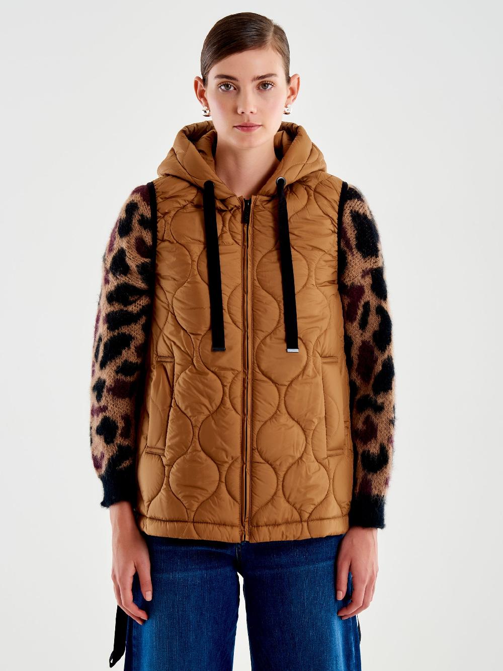Vicolo Cappotto con Gilet Imbottito Cammello 2025