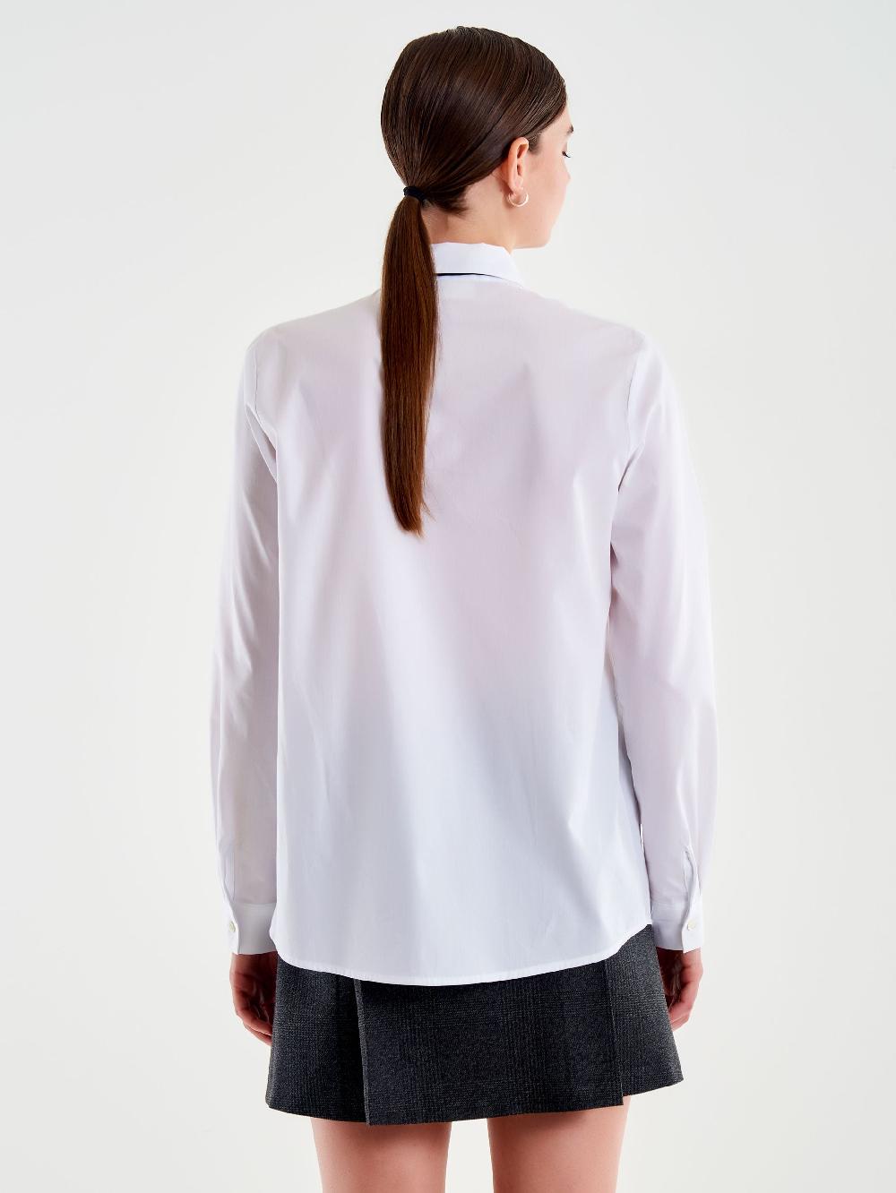 Vicolo Camicia con Cravatta Bianco Qualità Garantita