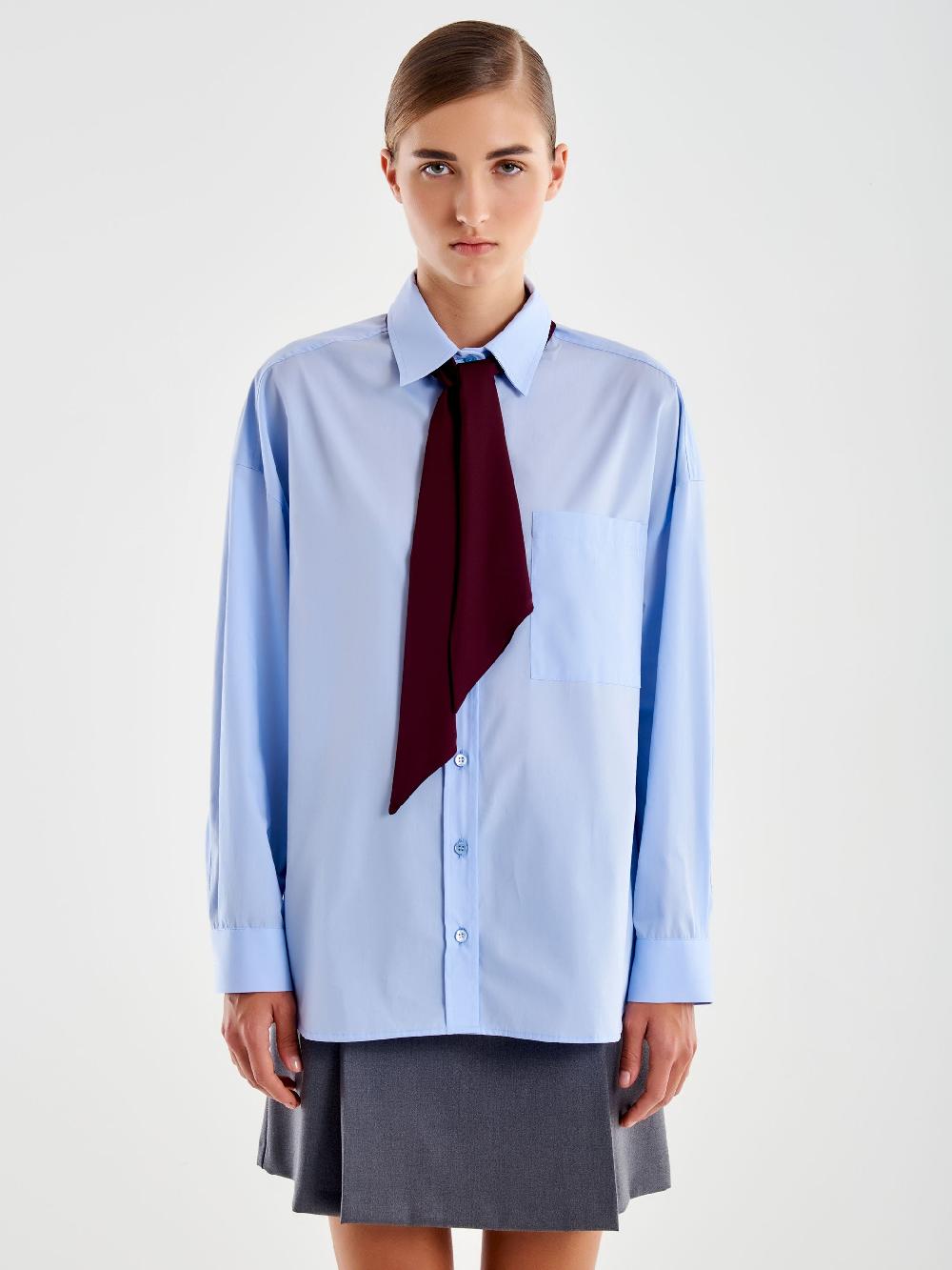 Vicolo Camicia con Lavalliere Azzurro Sottocosto