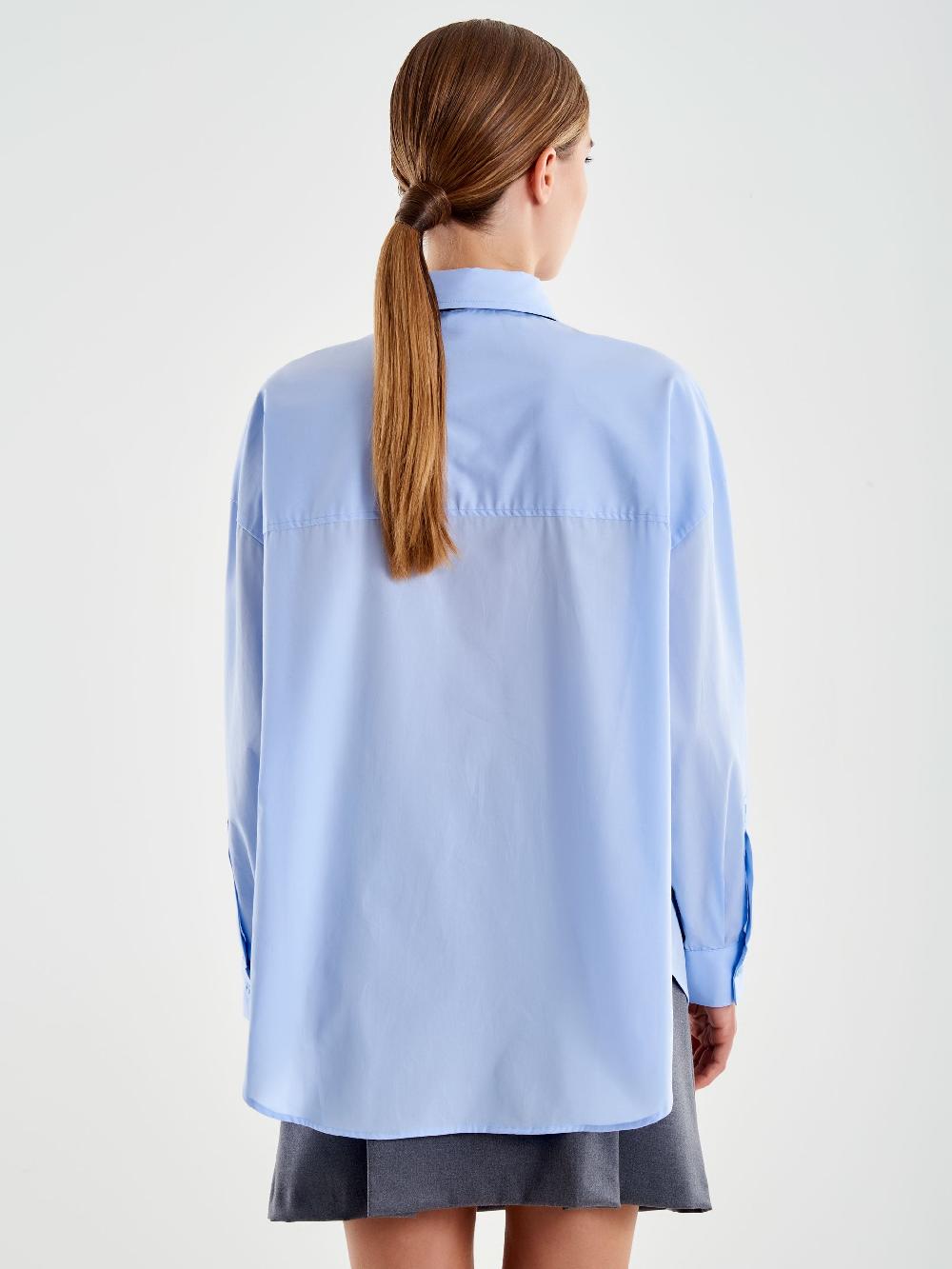 Vicolo Camicia con Lavalliere Azzurro Sottocosto