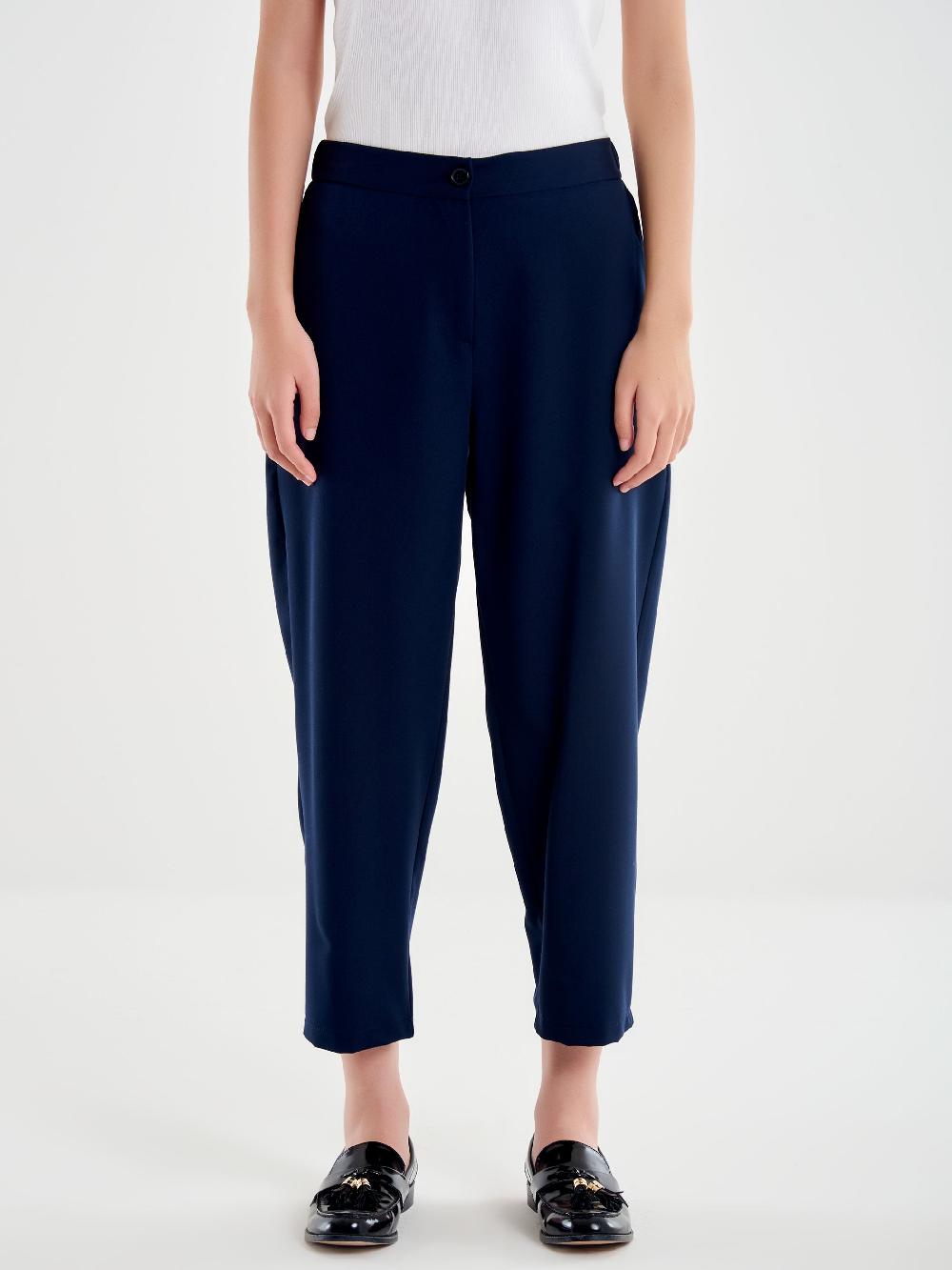Vicolo Pantalone Carrot Fit Blu Offerte