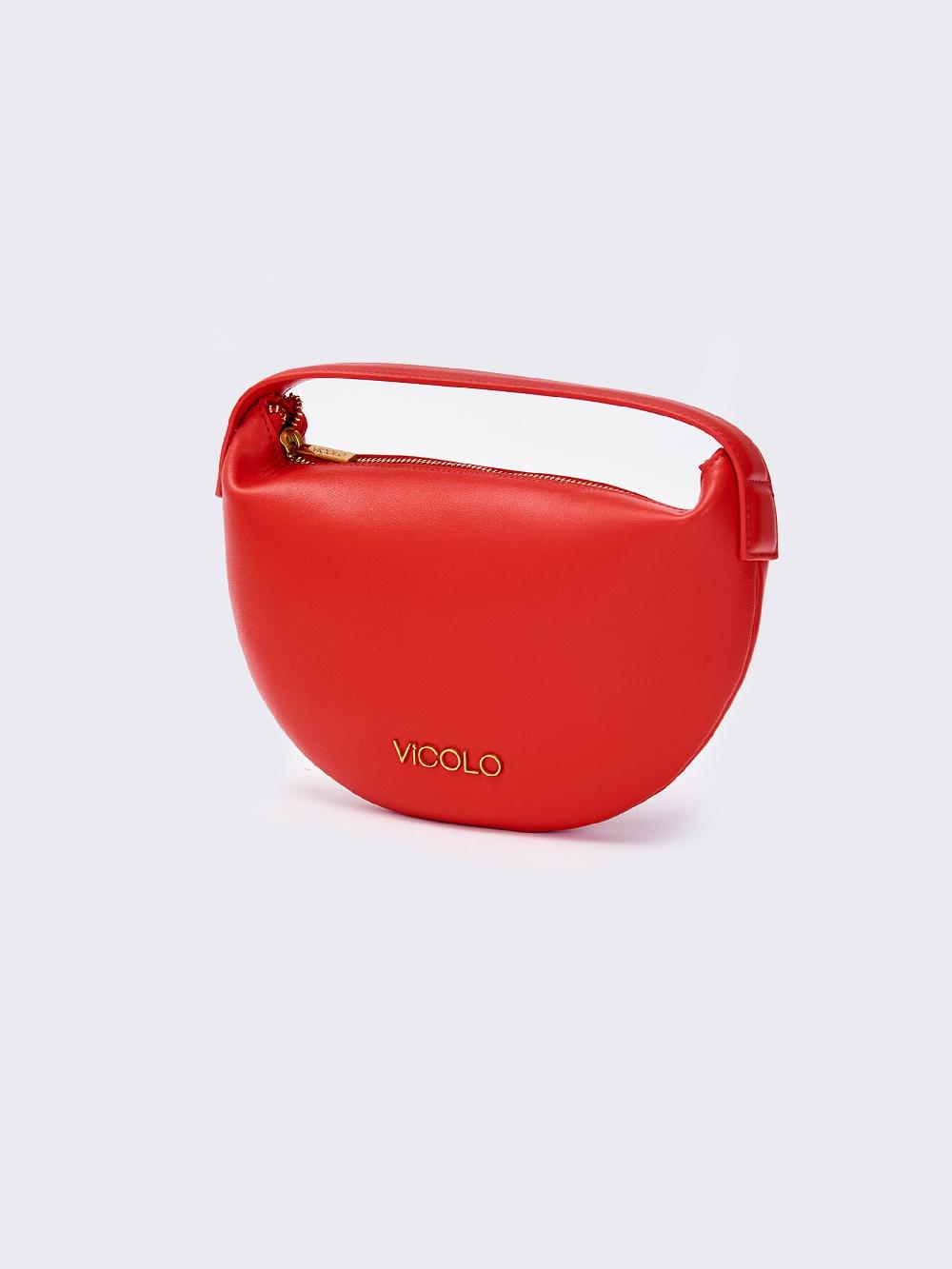 Vicolo Borsa Croissant Rossa Saldi Di Fabbrica