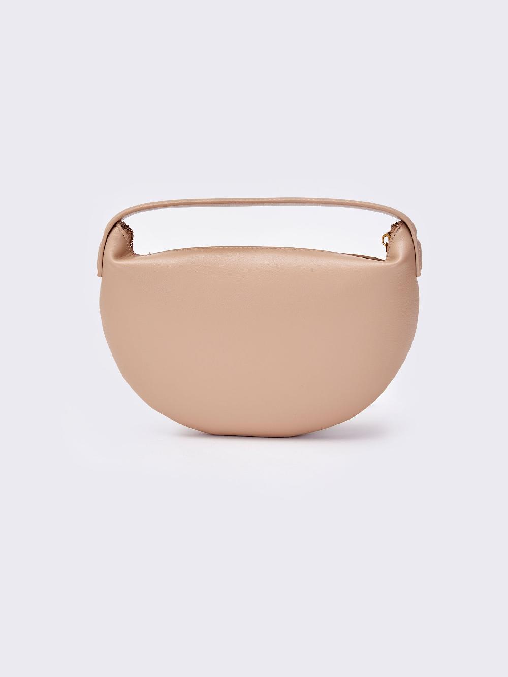 Vicolo Borsa Croissant Beige Vendite Flash