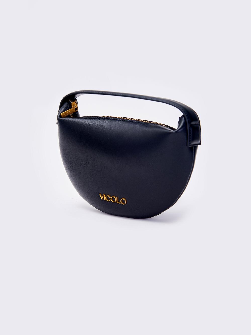 Vicolo Borsa Croissant Nero Nuova