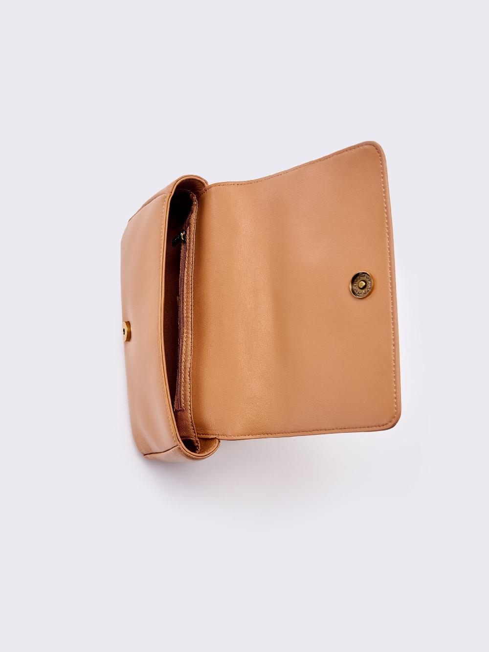 Vicolo Borsa Treasure Cammello Consegna Veloce