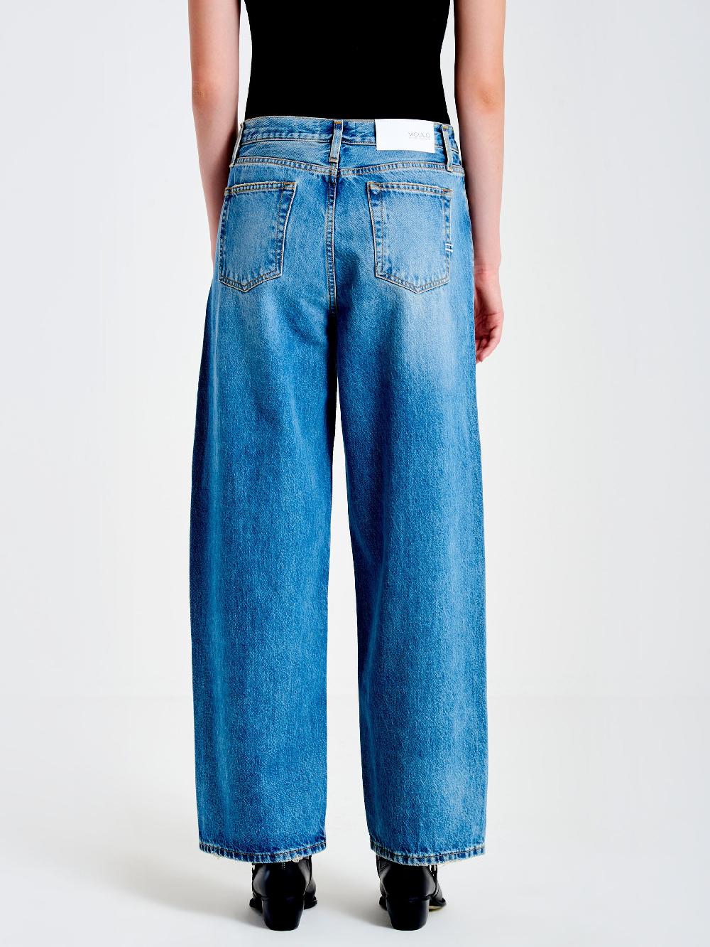 Vicolo Jeans Xenobia Ampio Blu Promozione Limitata
