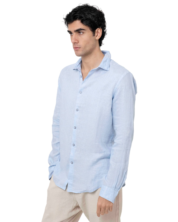 Why not brand Camicia in Lino con Collo alla Francese I Più Venduti