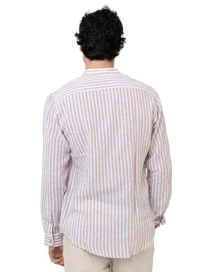 Why not brand Camicia in Lino a Righe Strette Negozio