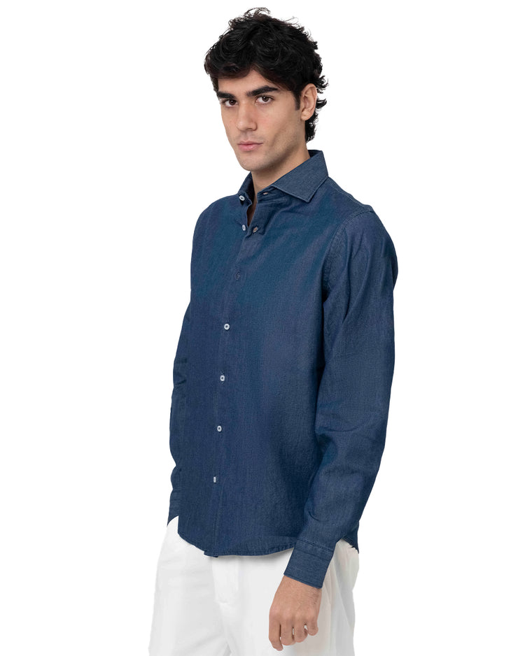 Why not brand Camicia Effetto Denim Chambrè In Saldo