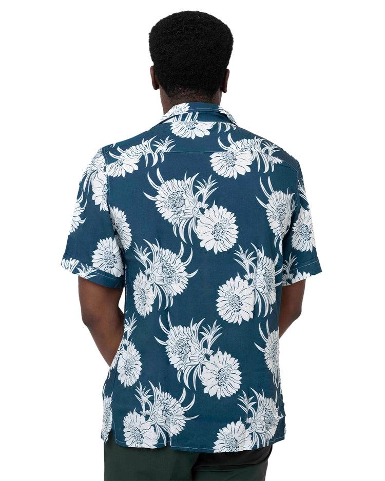 Why not brand Camicia Mezza Manica con Fiori Collo Bowling Moda