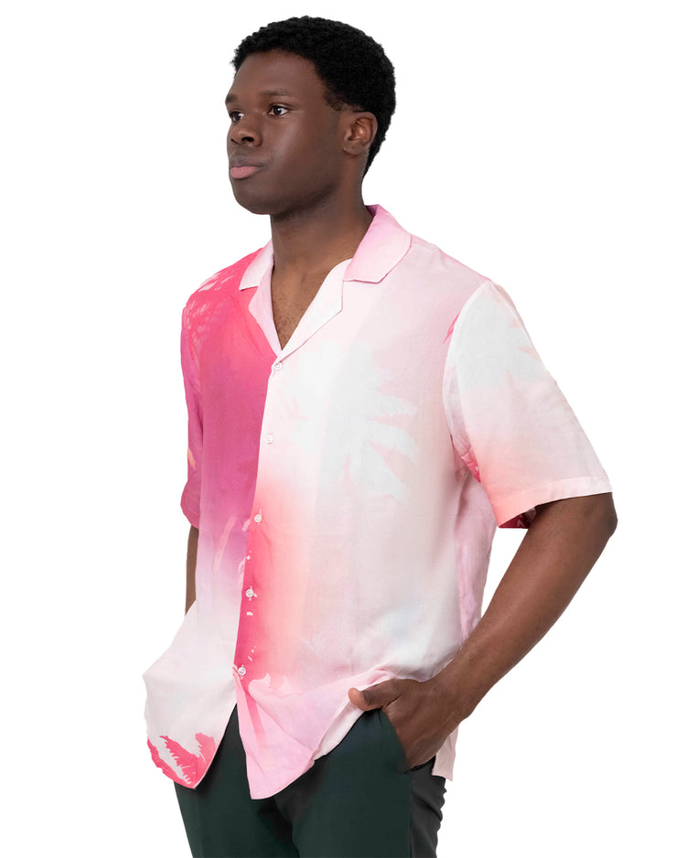 Why not brand Camicia Manica Corta Bicolore con Colletto Bowling Italy