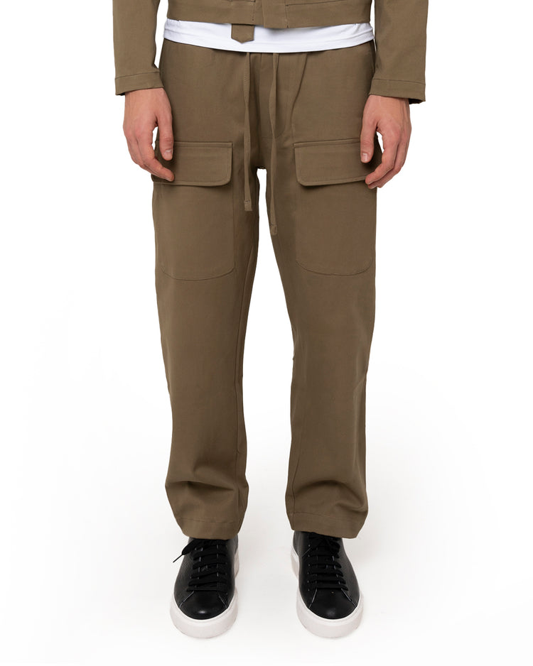 Why not brand Pantalone heavy con tasconi e laccio In Vendita