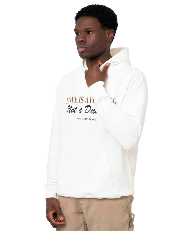 Why not brand Hoodie con Stampa Love is a Feeling Saldi Di Fabbrica