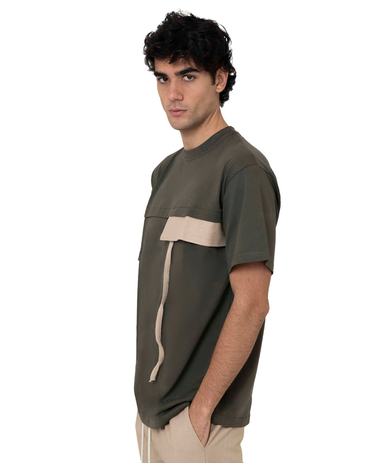 Why not brand T-Shirt Girocollo con Applicazione Sfilacciata Moda
