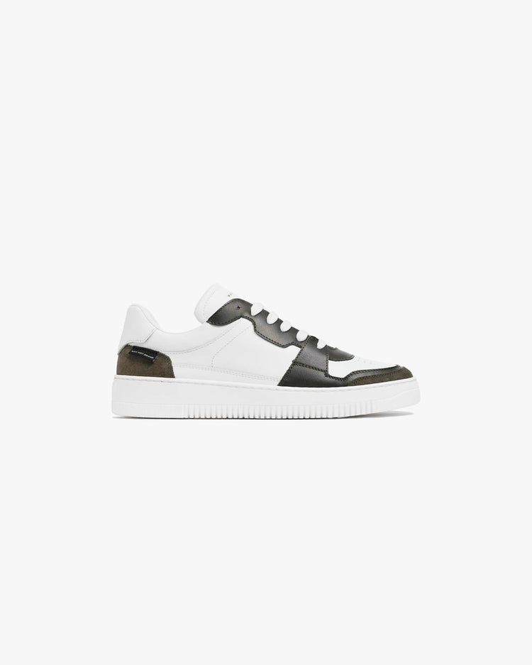 Why not brand Scarpa in pelle con dettaglio in camoscio Presa