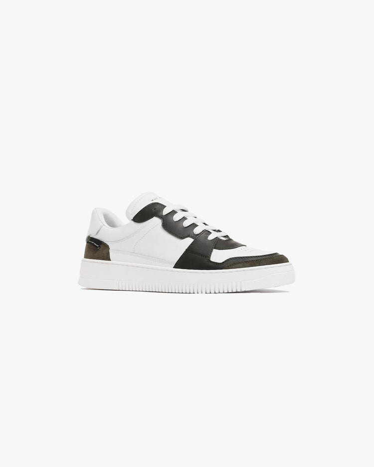Why not brand Scarpa in pelle con dettaglio in camoscio Presa