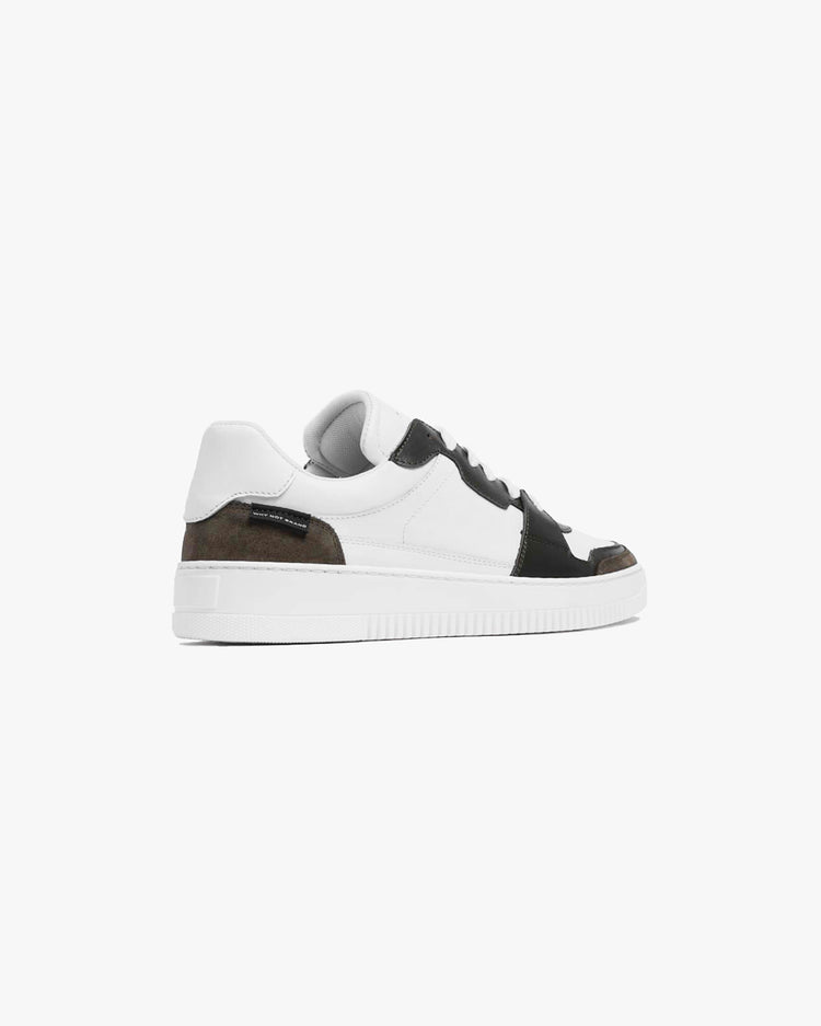 Why not brand Scarpa in pelle con dettaglio in camoscio Presa