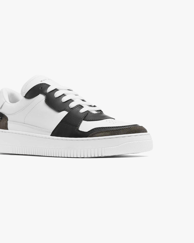 Why not brand Scarpa in pelle con dettaglio in camoscio Presa