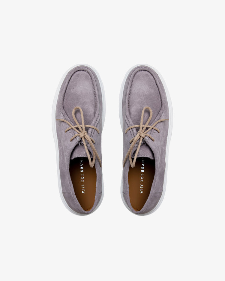 Why not brand Scarpa stringata in camoscio Outlet