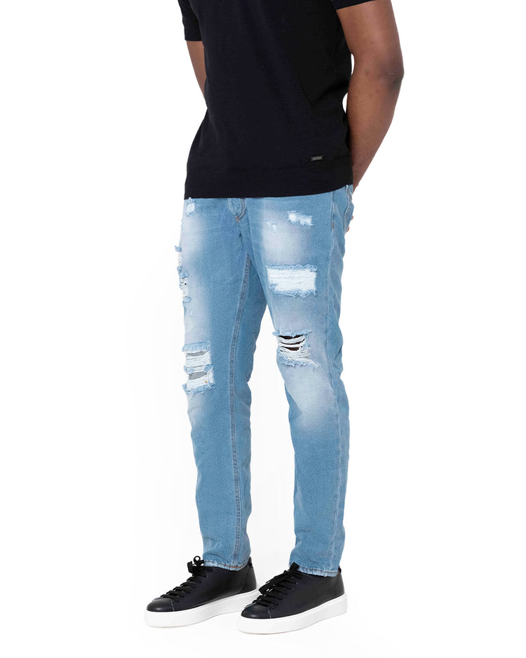 Why not brand Jeans Tela Fissa con Abrasioni e Vestibilità Slim Promozione Limitata