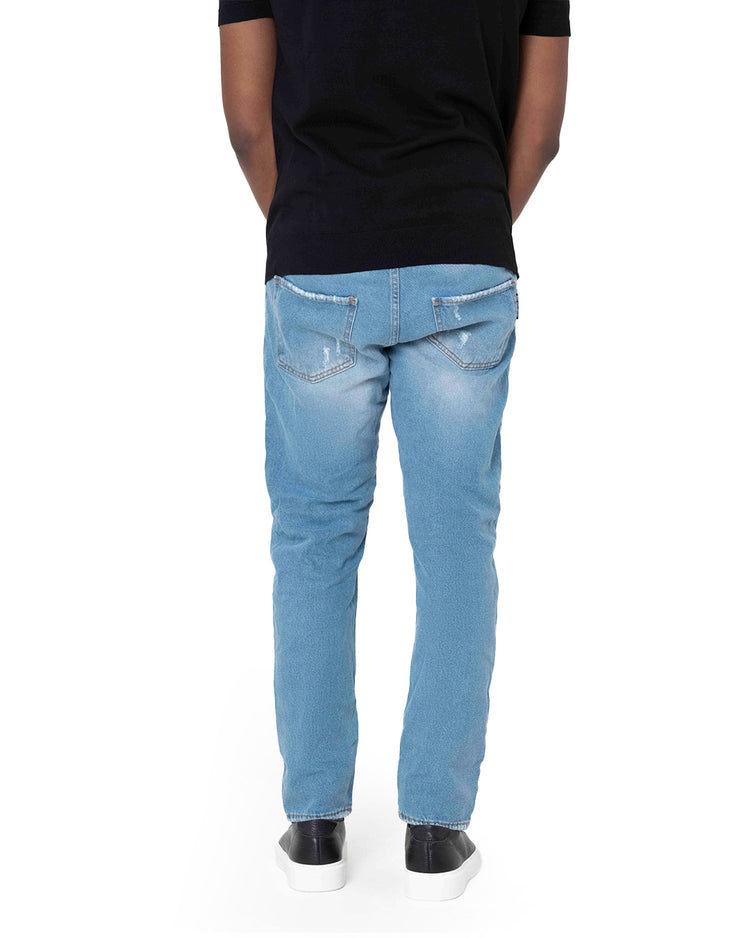 Why not brand Jeans Tela Fissa con Abrasioni e Vestibilità Slim Promozione Limitata