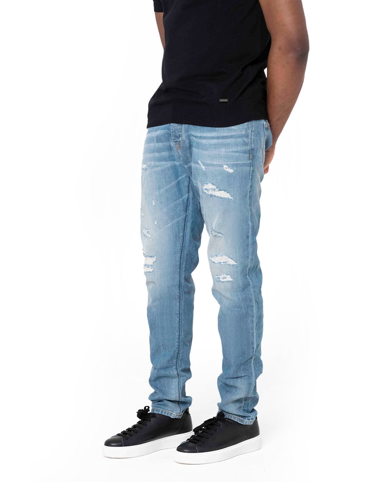 Why not brand Jeans Lavaggio Chiaro con Sarciture Ricavate a Mano Offerta settimanale