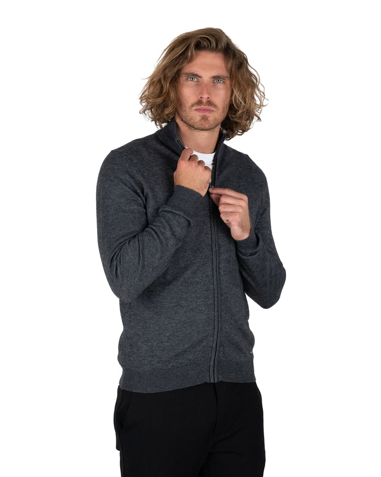 Why not brand Felpa collo alto con zip Offerta