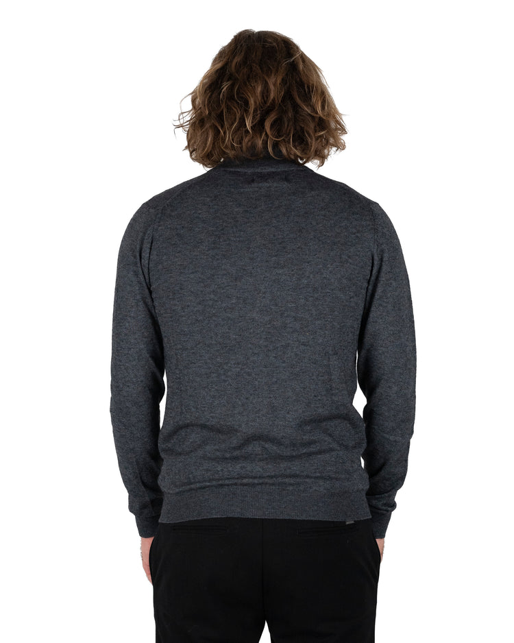 Why not brand Felpa collo alto con zip Offerta