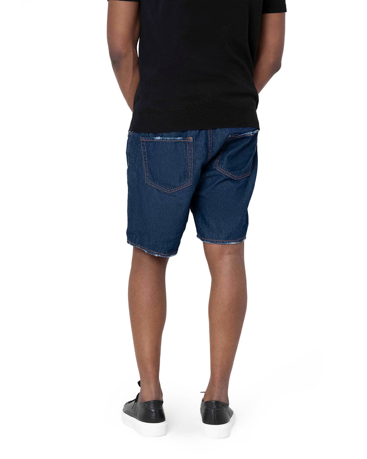 Why not brand Short in Tela Fissa Sfrangiato su Fondo Comfort Pezzi Unici