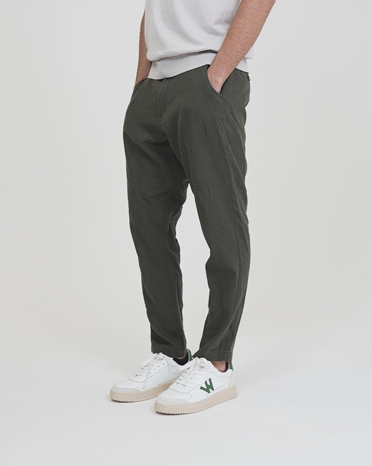 Why not brand Pantalone Tasca a Filo con Laccio in Vita Fino Al -60%