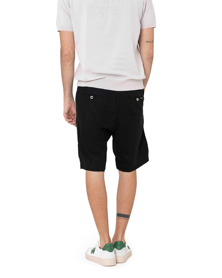 Why not brand Short in Lino con Laccio in Vita Offerta
