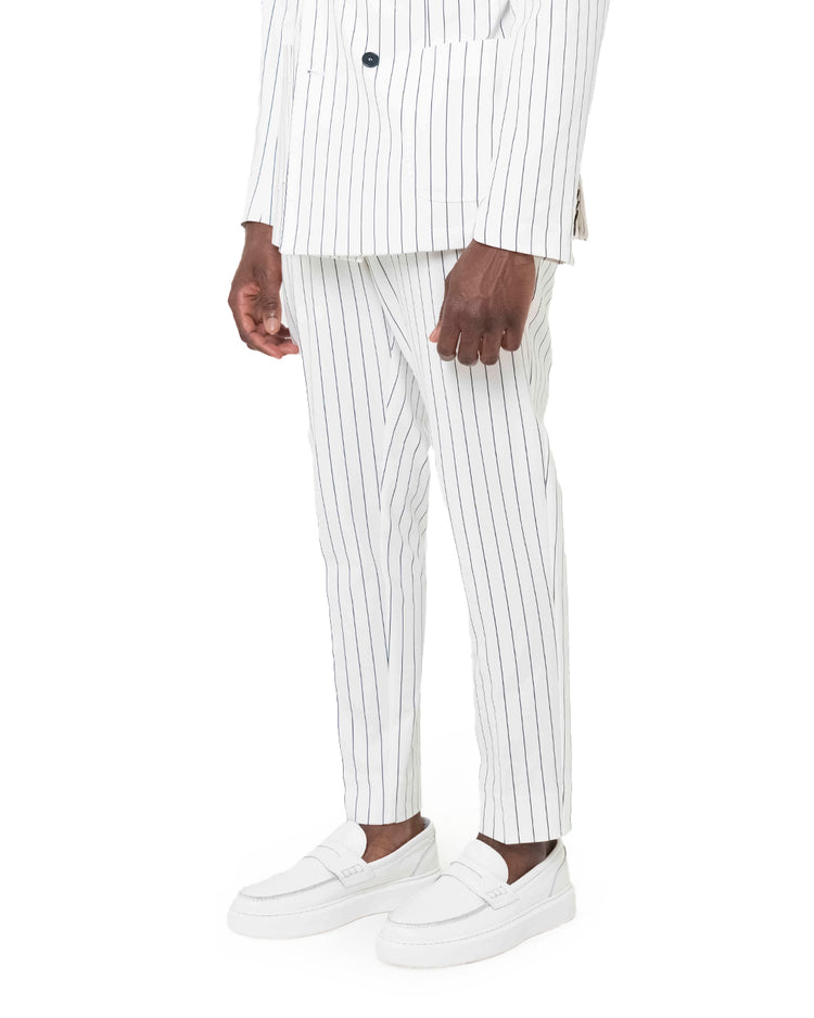 Why not brand Pantalone Gessato con Tasche a Filo In Vendita