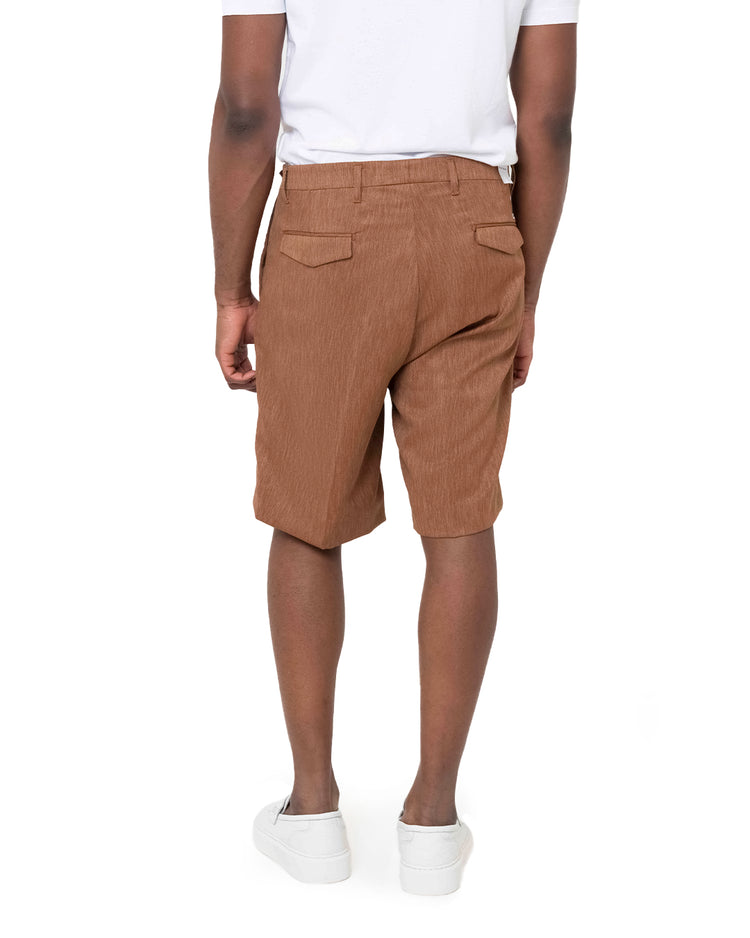 Why not brand Short Sartoriale con Pences Chiusura Laterale con Tasca a Filo Negozio