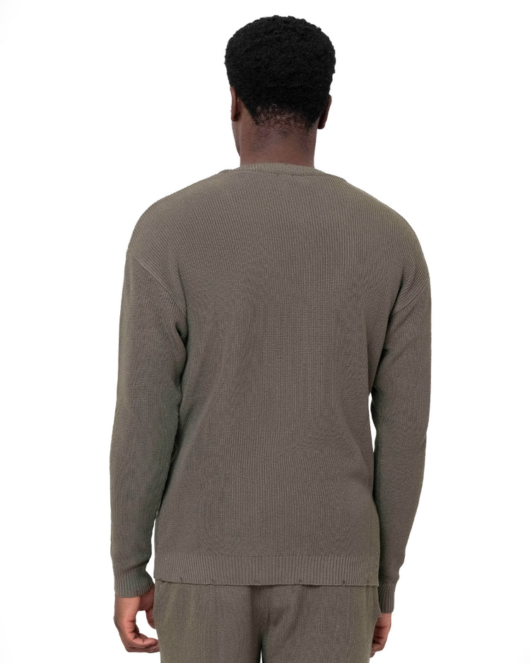 Why not brand Maglia a Maniche Lunghe e Scollo v a Costine In Saldo