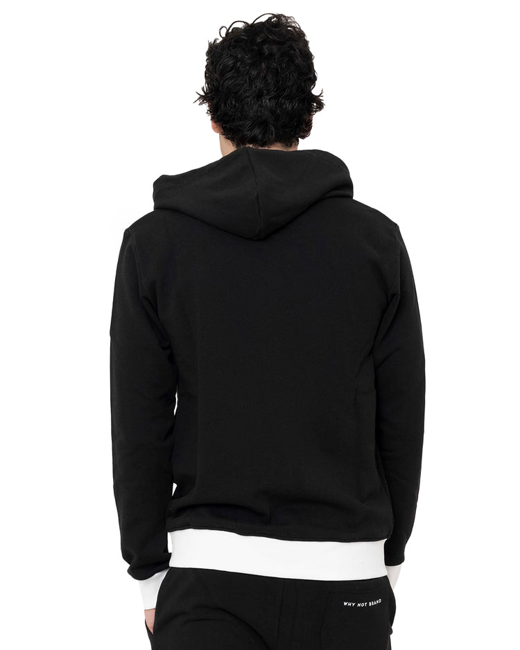 Why not brand Felpa con Zip e Tasche con Cappuccio Moda