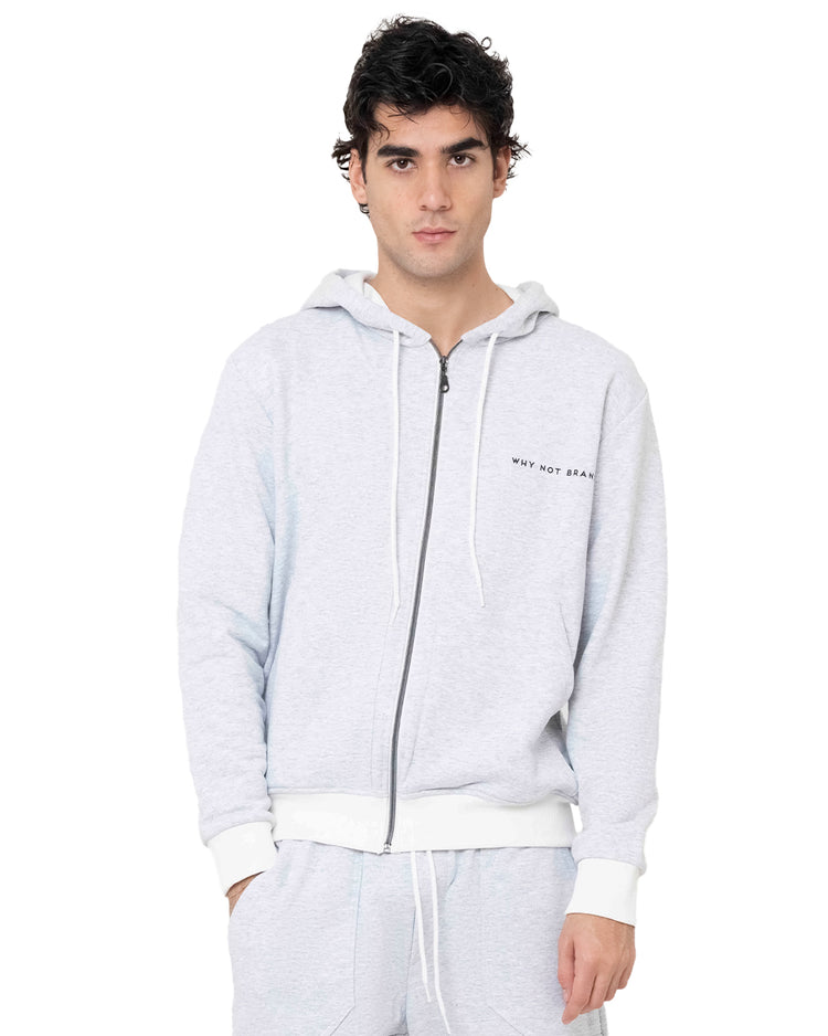 Why not brand Felpa con Zip e Tasche con Cappuccio Moda
