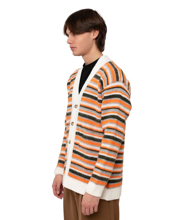 Why not brand Cardigan a righe in Mohair Consegna Veloce