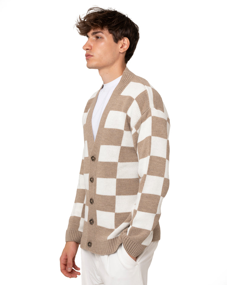 Why not brand Cardigan con fantasia quadri Shopping Online