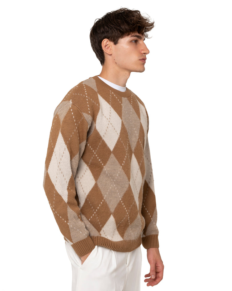 Why not brand Maglione girocollo con rombi Affare Del Giorno
